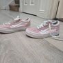 Vans old skool pink suade girl trainers Image 4