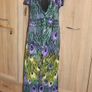 Stella v-neck maxi peacock dress size M UK12/14 EU40/42 Postage included Image 2