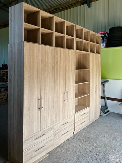 Wardrobes, kitchens, utility rooms, storage units.