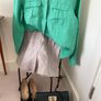 Green linen blouse Size 12 EU 40 Image 8