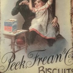 vintage style biscuit sign