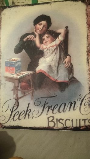 vintage style biscuit sign