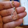 Vintage Flowery Teardrop Necklace Image 5