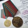 USSR Jubilee Medal "40 Years of Victory in the Great Patriotic War 1941-1945" (1985) with Award Document Image 2