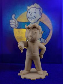 3D Printed Vault Dweller Thumbs Down Pose Figurine