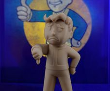 3D Printed Vault Dweller Thumbs Down Pose Figurine