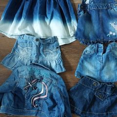 Baby girl clothes, denim, jacket, dress,  skirt,  dungarees,Next, Zara,H&M