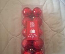 Red Christmas Baubles