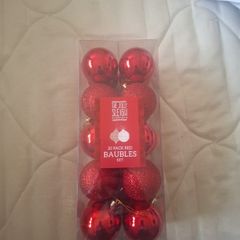 Red Christmas Baubles