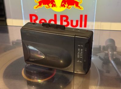 Academy Model S-735 portable cassette player and AM/FM radio