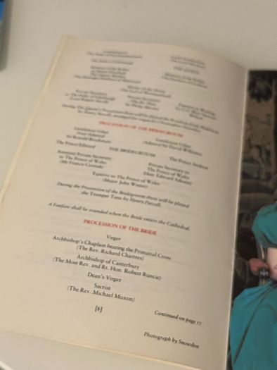 The Royal Wedding 1981 Official Programme