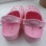 New Girls Pink Glitter Clogs Size 8 Junior Image 4
