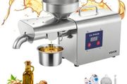 Oil Press Machine, 3.75KG/H Capacity, 750W Oil Extractor Machine, Automatic Electric Oil Maker for Home Commercial Use, 50c-300c Hot Pressing for Peanuts Sesames Soybeans Almonds