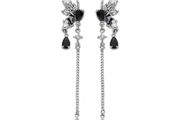 Rebel Studio Butterfly Black Diamante Earring