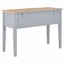Writing Desk Grey 109.5x45x77.5 cm Wood Image 8