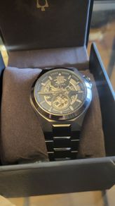 Bulova gun metal grey watch