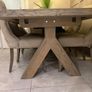 solid oak dining table and chairs Image 6