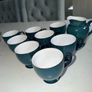 Denby Greenwich Cups, Milk Jug & Sugar Bowl - 9 Pieces Image 5