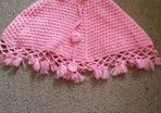 Girls woollen poncho size 1-2 years