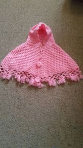 Girls woollen poncho size 1-2 years