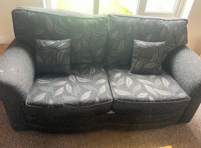 2 seater sofa and 2 single chairs