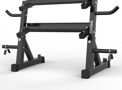 Adjustable Dumbbell Rack Storage 98x41x91/85x32x80CM,2 Tier/3 Tier Weight Storage Rack Organizer Dumbbells Stand Holder Space-Saving Fitness Organiser Durable Stabel Steel for Home Gym
