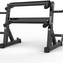 Adjustable Dumbbell Rack Storage 98x41x91/85x32x80CM,2 Tier/3 Tier Weight Storage Rack Organizer Dumbbells Stand Holder Space-Saving Fitness Organiser Durable Stabel Steel for Home Gym