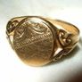 Vintage Hallmarked 9ct Gold Gentlemans Ring Image 3