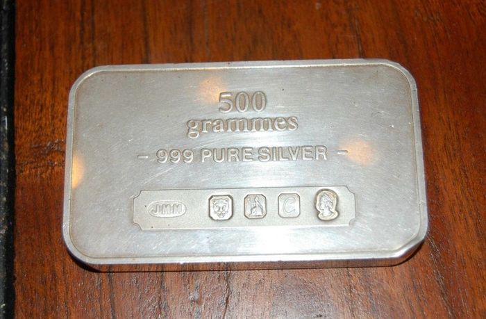 500g silver bar bbm bullion