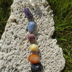 Chakra crystal set,Tumblestones,Chakra stones,Crystals
