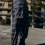 Zara Navy Check Cargo Trousers Image 2