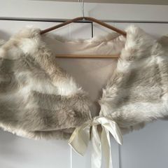 Fur shawl wrap x3 bridesmaid