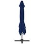 Cantilever Umbrella with Aluminium Pole 3x3 m Azure Blue Image 7