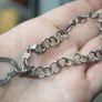 Vintage 925 Sterling Silver Open Heart Clasp Link Chain Bracelet 8,4" Image 10