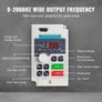 VFD 4HP, 3KW, 14A, 1 or 3 Phase AC 220V Input to 3 Phase AC 0-220V Output Variable Frequency Drive, 50/60Hz Input, 0-2000Hz Output VFD for Spindle Motor Speed Control Image 3