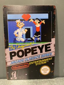 Popeye Tin Metal Sign