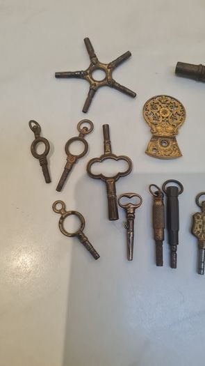 Antique pocket watch keys