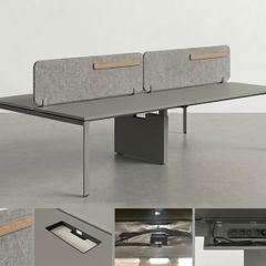 Premium 4-Person Office Desk Pod