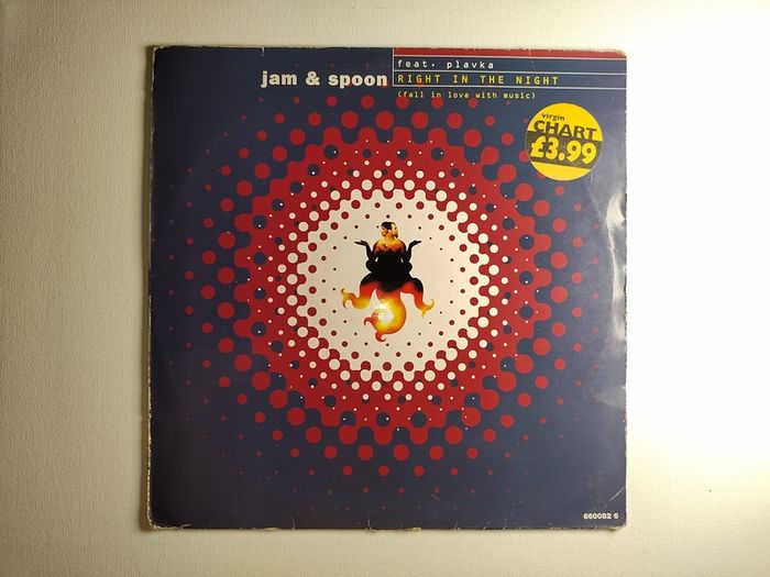 Jam and Spoon - Right In The Night - Epic Records - CLASSIC Trance BANGER!! '94 Pressing!