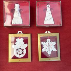 Vintage Belleek Hanging Tree Decorations