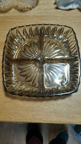 brown glass bowl