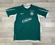 Genuine Vintage 2004 Celtic Glasgow Champions Embroidered Away Jersey Shirt Mens Medium