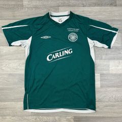 Genuine Vintage 2004 Celtic Glasgow Champions Embroidered Away Jersey Shirt Mens Medium