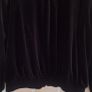 Womens  Black Velvet Bomber Jacket Image 7