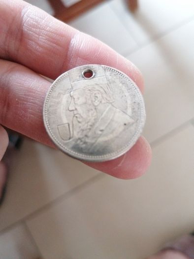 1895 South Africa Silver Two Shillings Coin
