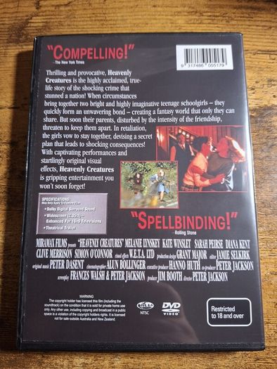 "Heavenly Creatures" (1994) DVD - free standard postage