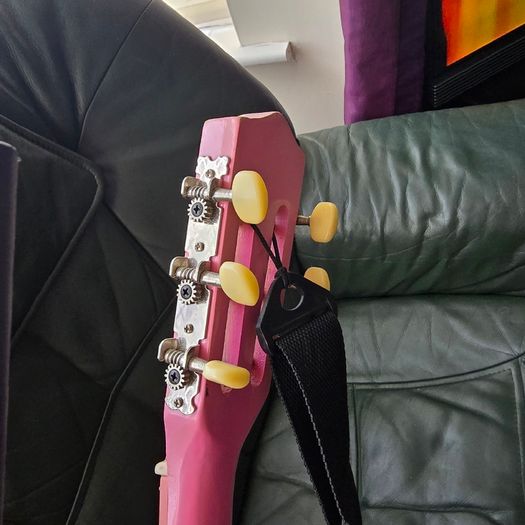 Pink guitar