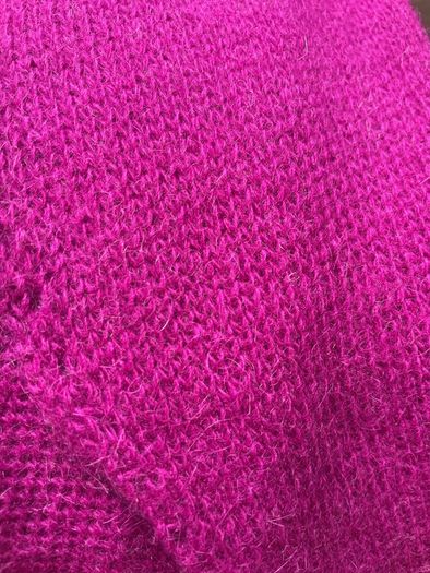 Fuchsia baby alpaca polyamide scarf shawl