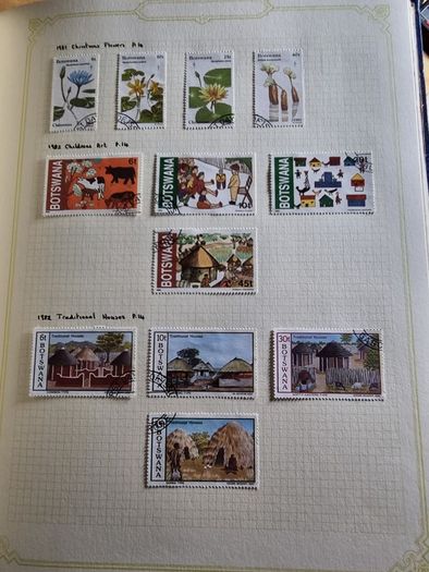 Stamp album 153 Botswana, Lesotho