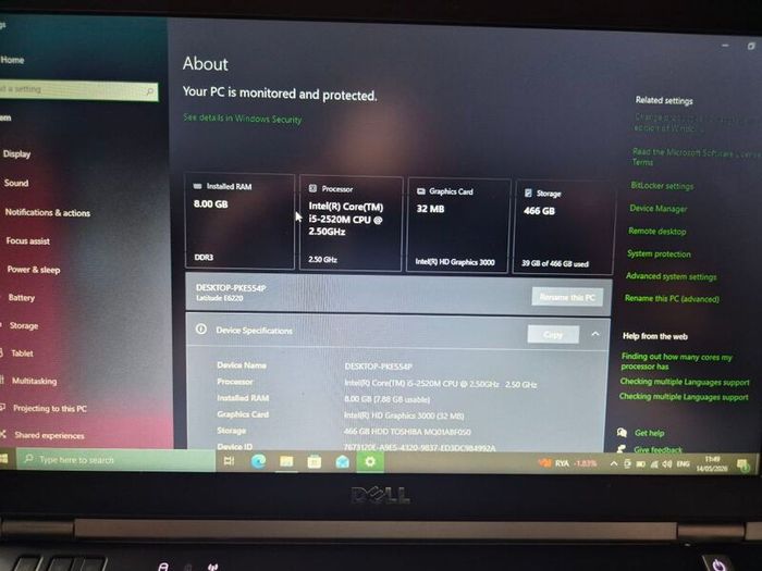 dell e6220 i5
